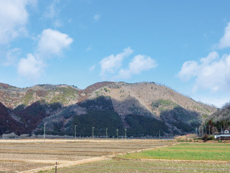 櫛田から眺める高倉山